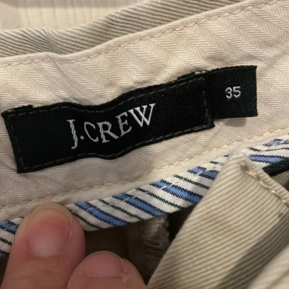 J.Crew flat front khaki shorts in size 35